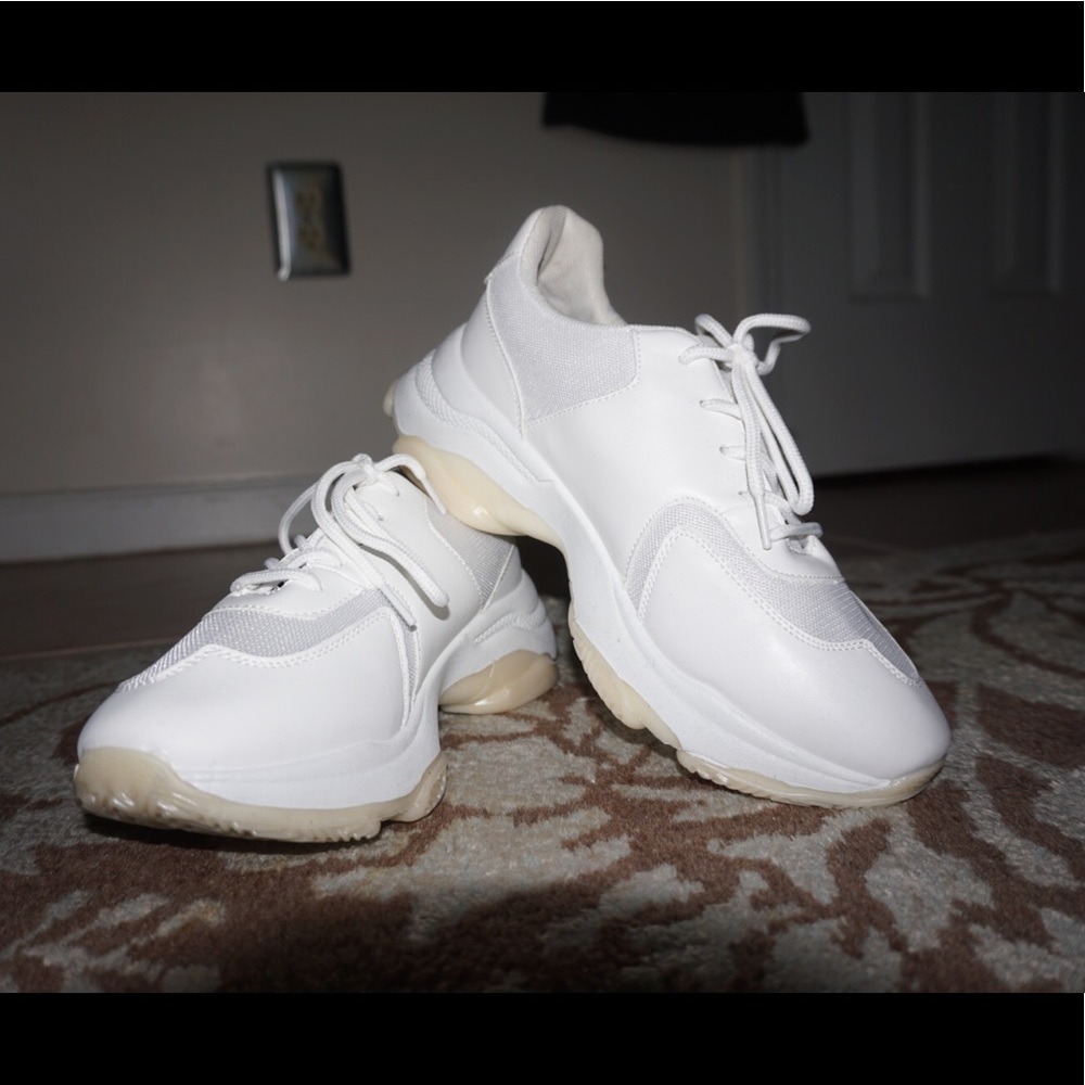 Nasty Gal chunky white sneakers